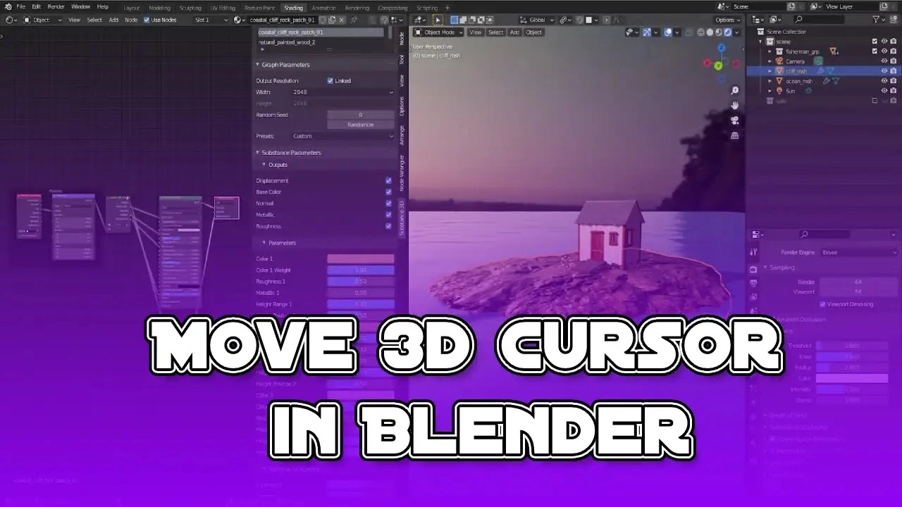 How to Move 3d Cursor in Blender