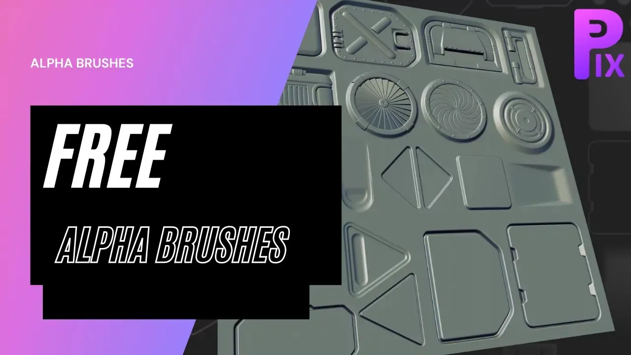 Free Alpha Brushes For Blender, C4D, ZBrush