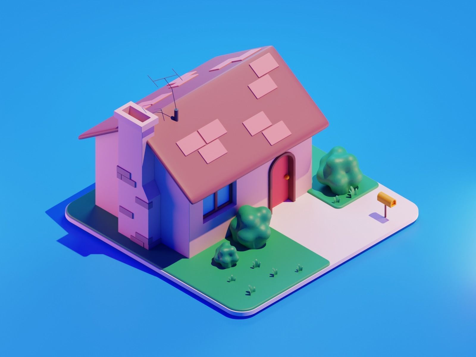 10 blender 3d Free house Modal download 10 blender 3d Free house Modal download