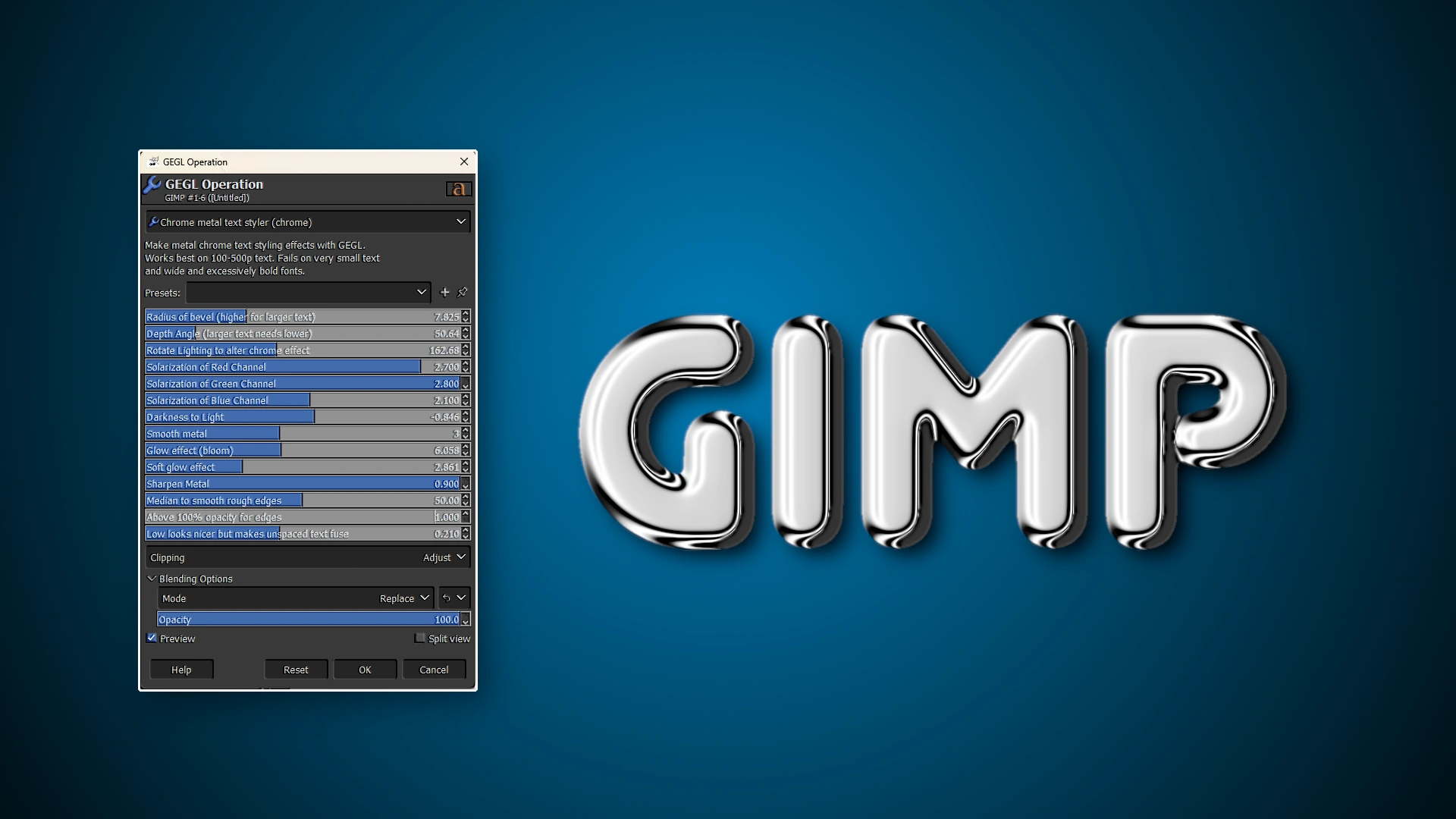 How to Get a Glossy Text Effect in Gimp