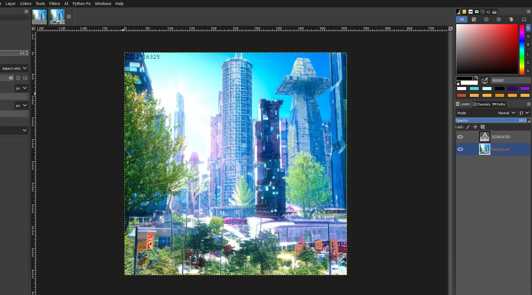 AI Photo Editing In GIMP