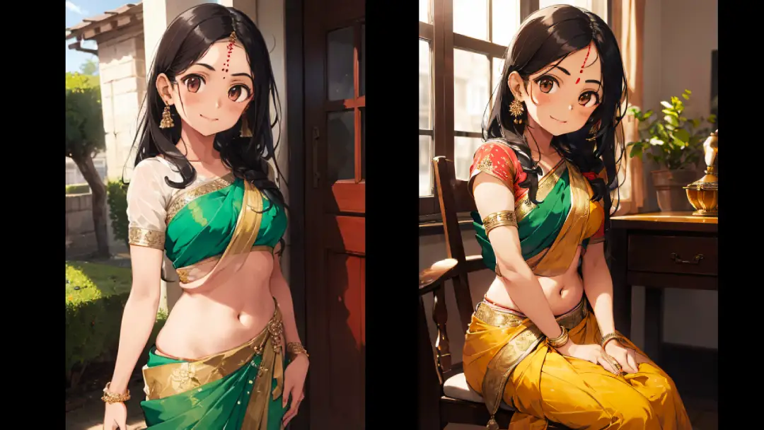 Stable diffusion Same Character Different Poses